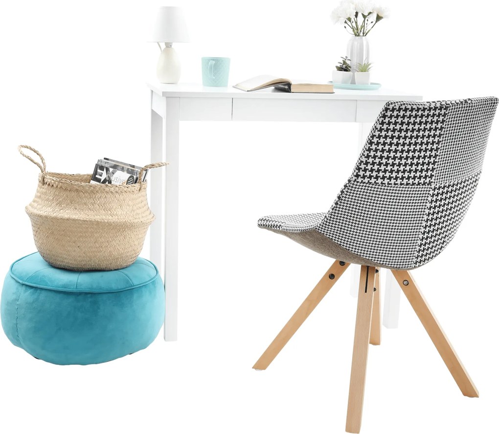 Konzolasztal, fehér, AMYNTAS