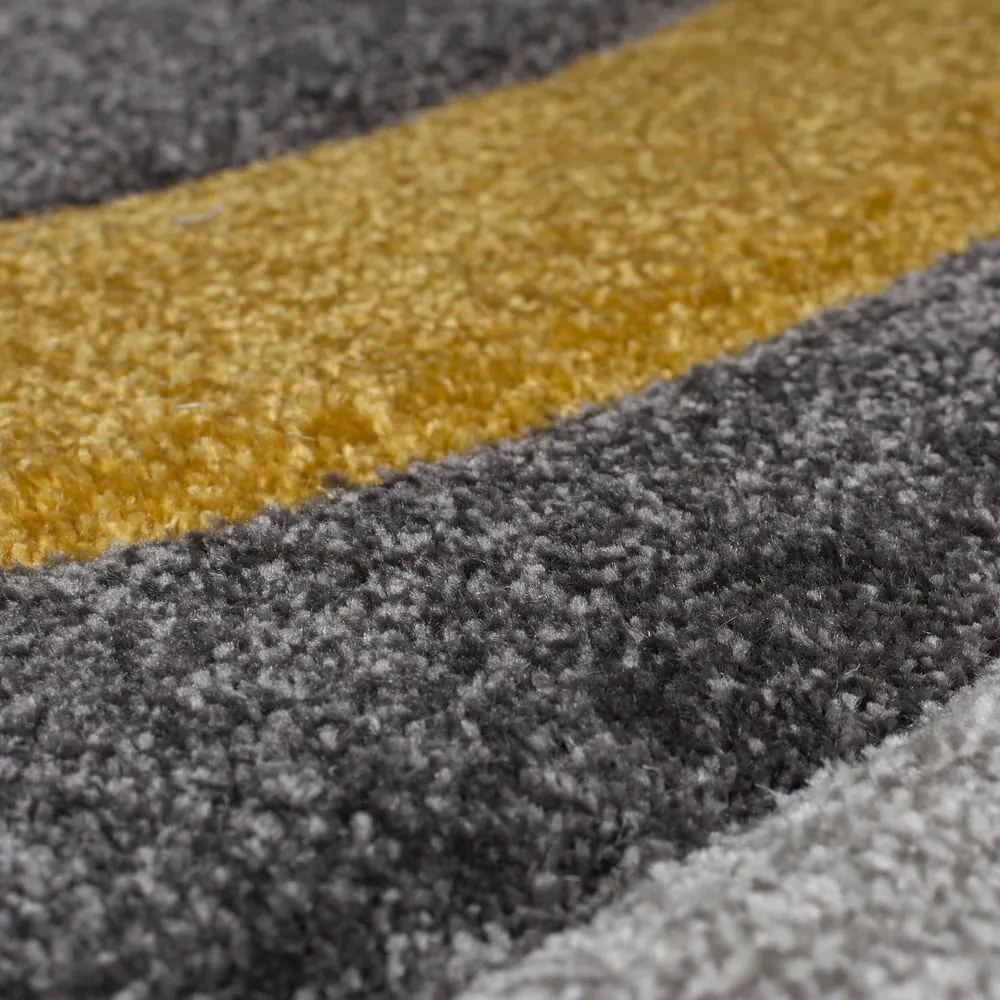 Okkersárga-szürke szőnyeg 160x230 cm Elude Orb – Flair Rugs