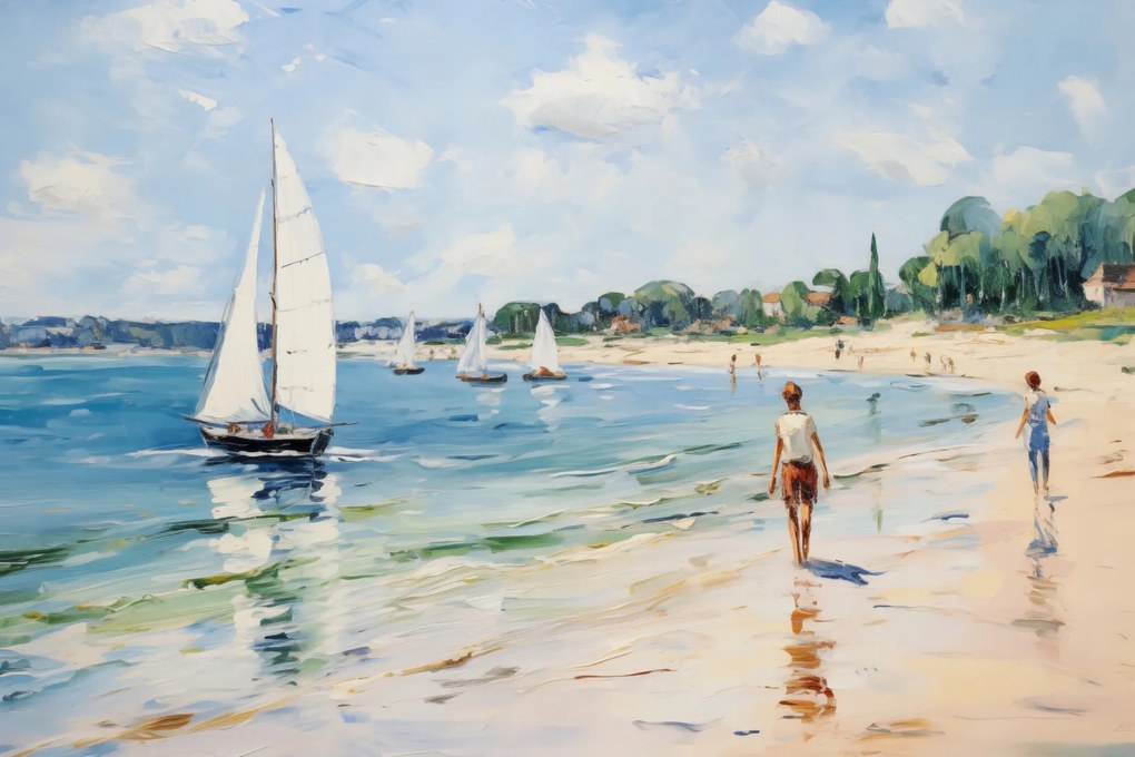 Poszter 91,5x61cm Élet a parton