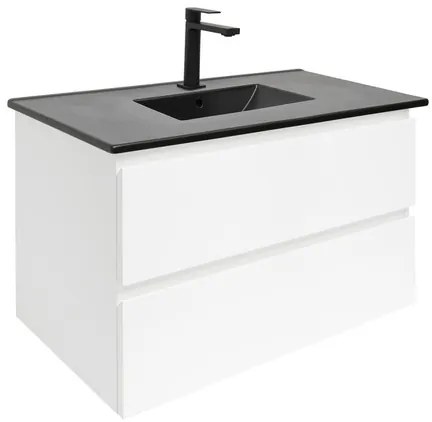 SAT B-Way Fürdőszobaszekrény mosdóval 79x50x45 cm fehér fényes BWAY280WU4B2B