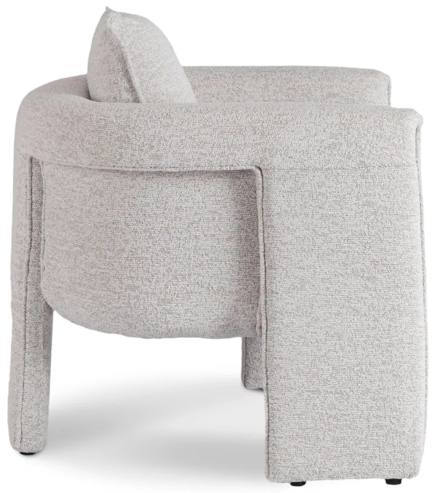 Designer Szürke Bouclé Szövet Kárpitozással. GALA