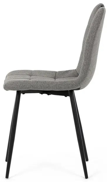 Étkezőszék, szürke, szövet, DCL-V2017 GREY2