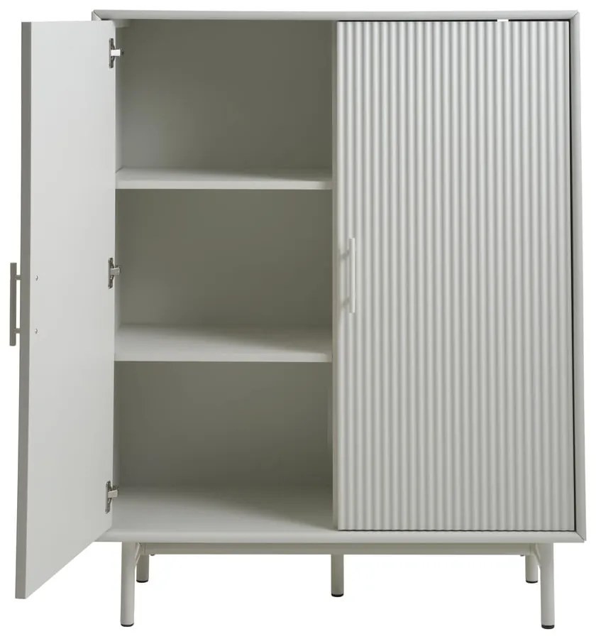 Szürke szekrény 100x125x40 cm Palma – Unique Furniture