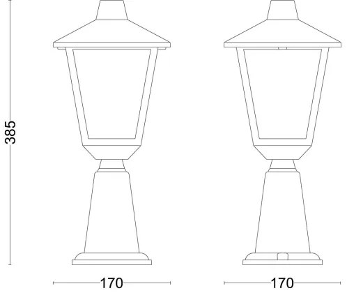 Philips - Kültéri lámpa KINNO 1xE27/25W/230V IP44