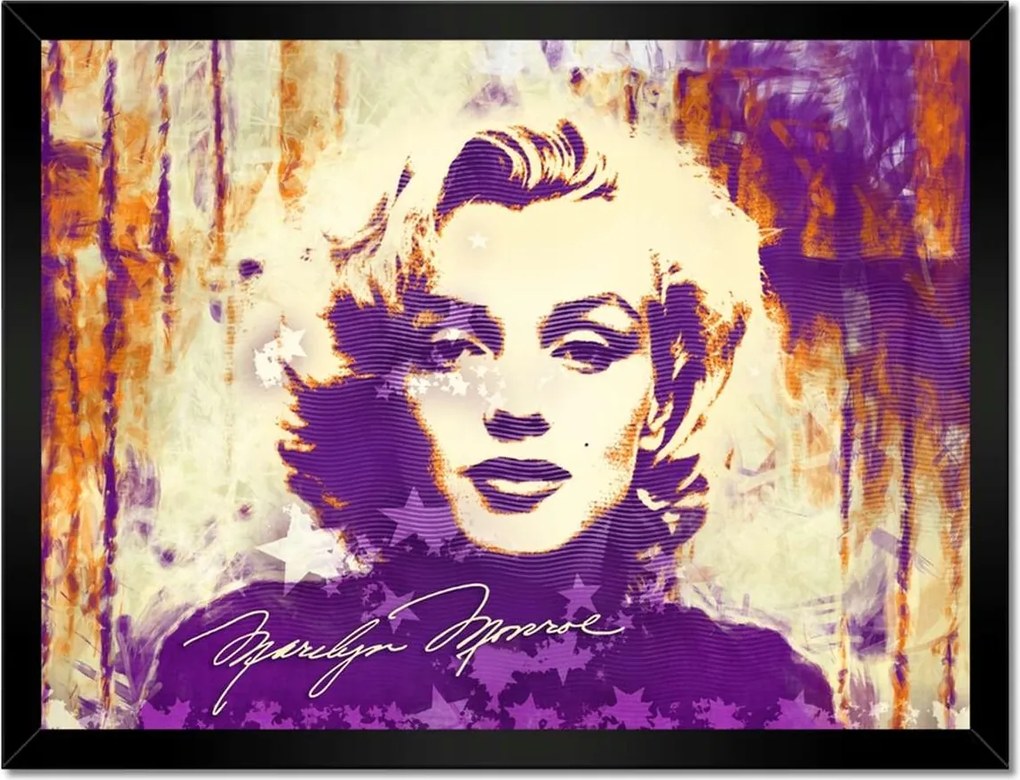 Poszterek keretben 40x30 Marilyn Monroe Lila