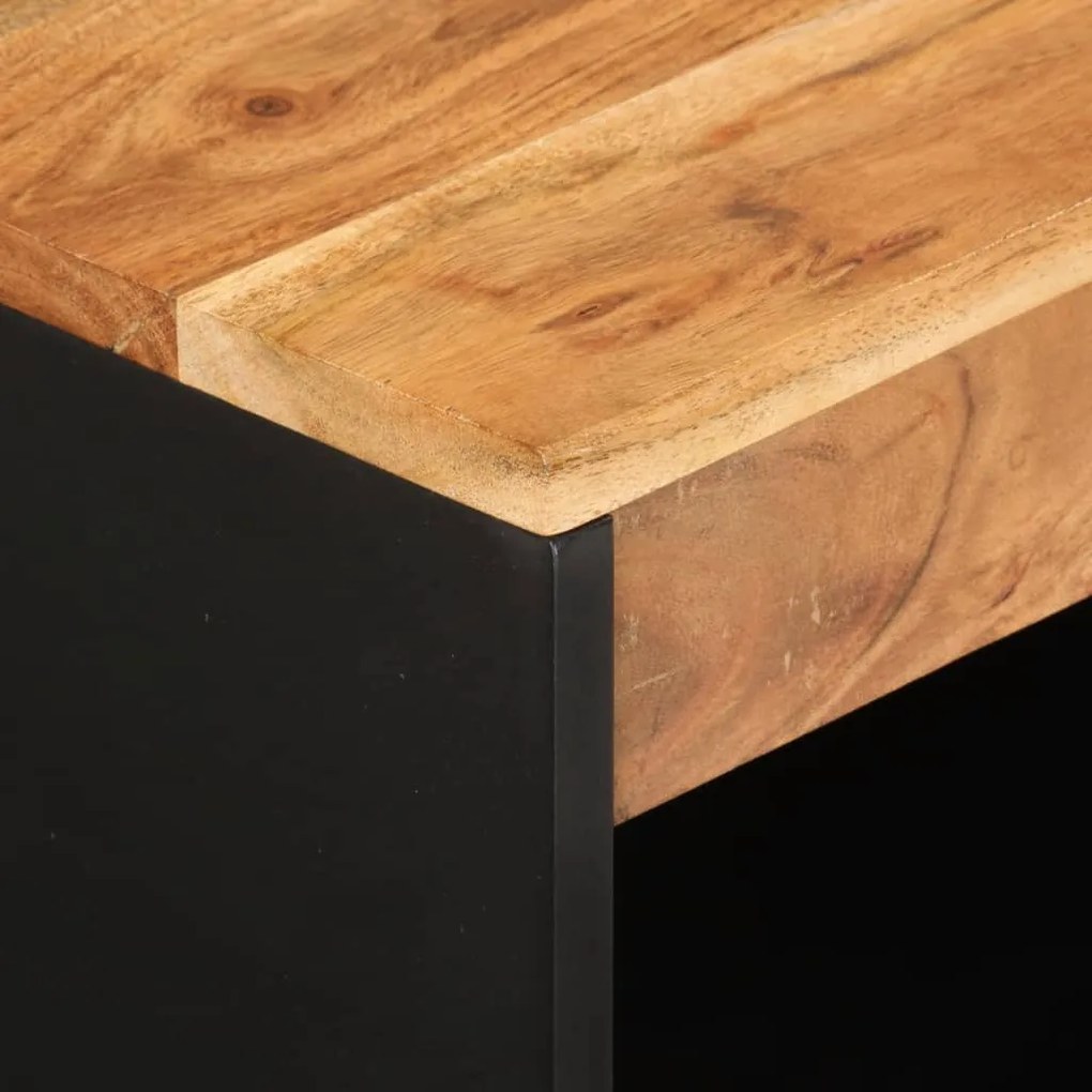 tömör akácfa tálalószekrény 2 ajtóval 60 x 33 x 75 cm