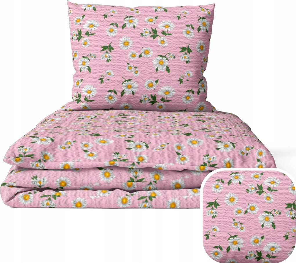 Ágyneműhuzat kéregből 160x200 2x70x80 Pamut 100% Fehér Lengyel termék Rumi