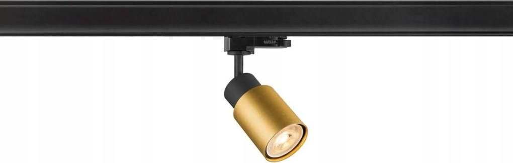 Big White Slv Puri 2.0 Tube 3 spotlámpa, GU10, 1x max. 6W, fekete arany 1008