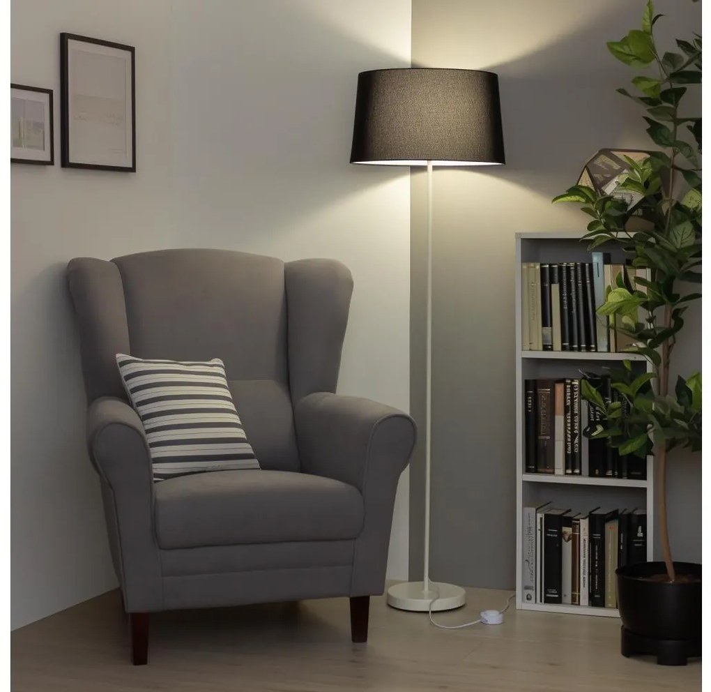 Brilagi - CERIA LED állólámpa 1xE27/40W/230V, átm. 45 cm, fekete/fehér