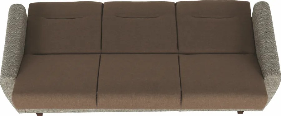 3-ülés ágyfunkcióval, barna, MILO 3-Ülés