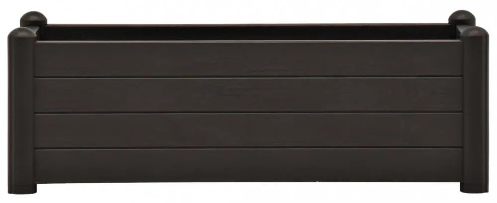 antracitszürke kerti PP magaságyás 100 x 43 x 35 cm