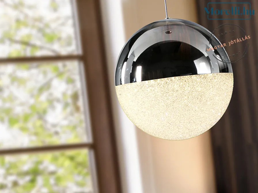 SCHULLER 793412 SPHERE Egyágú Függesztett Lámpa Fém LED IP20