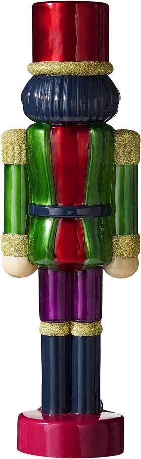 X-MAS üveg LED diótörő 30cm, zöld