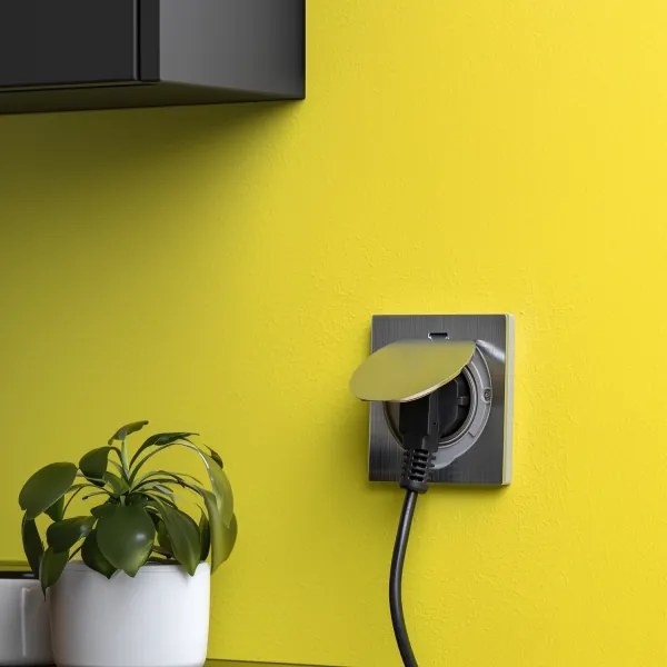 Brilagi - Kültéri beépített padló aljzat IP55 matt króm négyzet