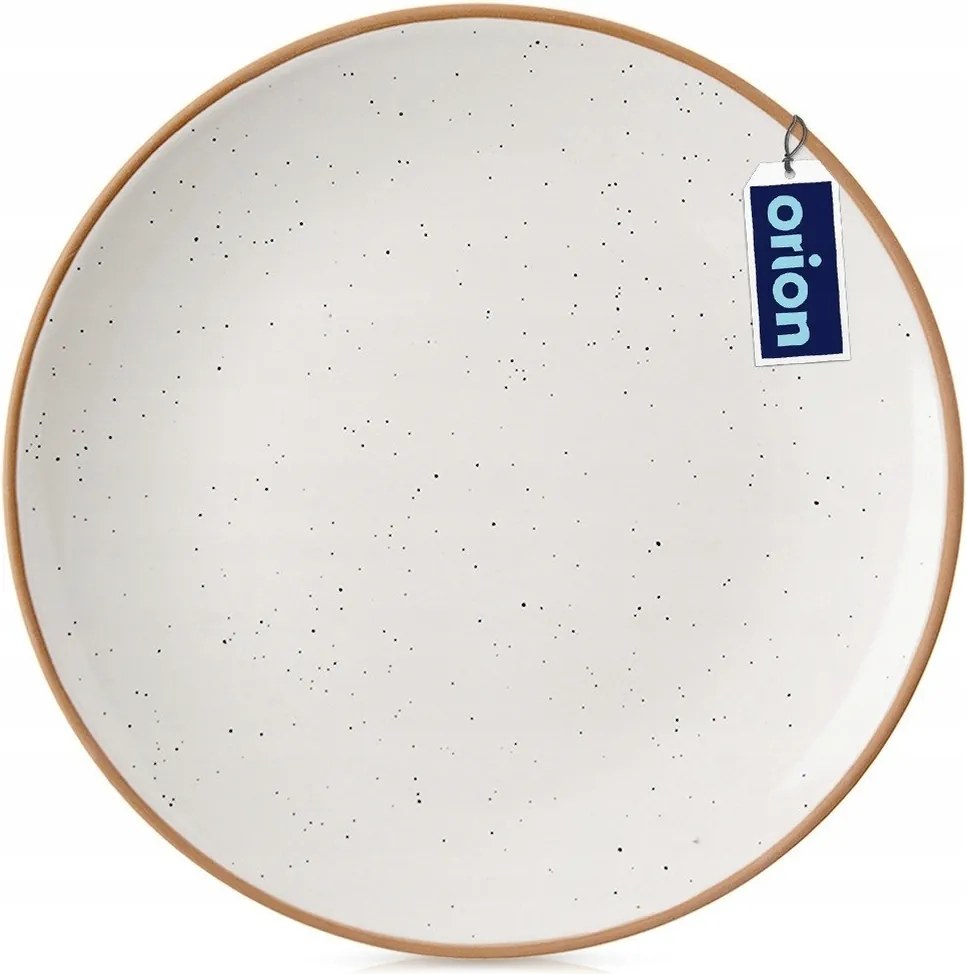 Ebédlő tányér nagy lapos tányér ebéd ételek bézs kerámia