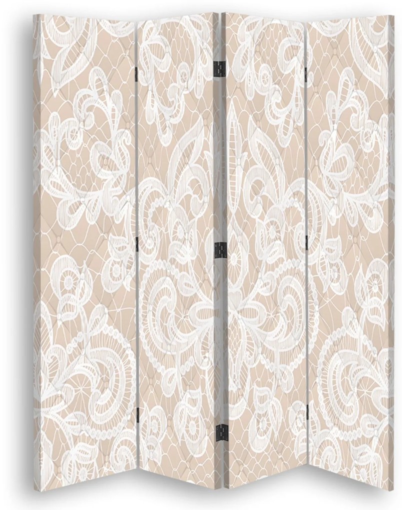 Gario Paraván Elegáns bézs színben Méret: 145 x 170 cm, Kivitelezés: Klasszikus paraván