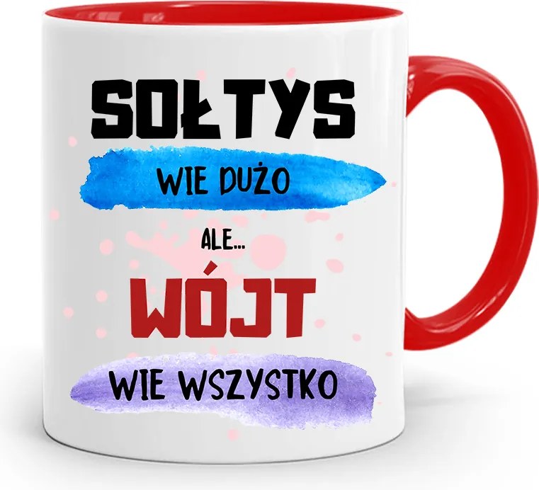 Bögre Piros Bögre Mindent Tud, fényképes nyomattal