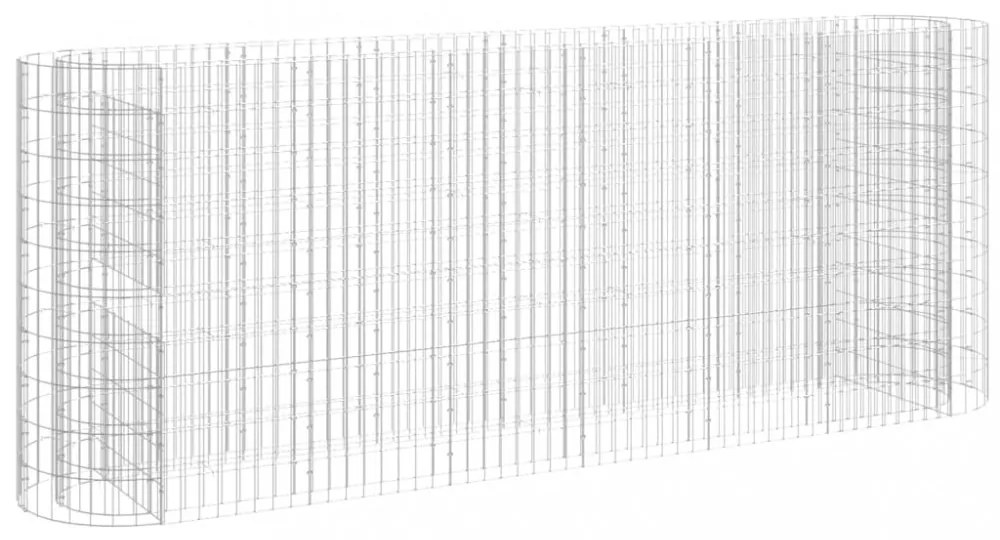 horganyzott vas gabion magaságyás 260x50x100 cm