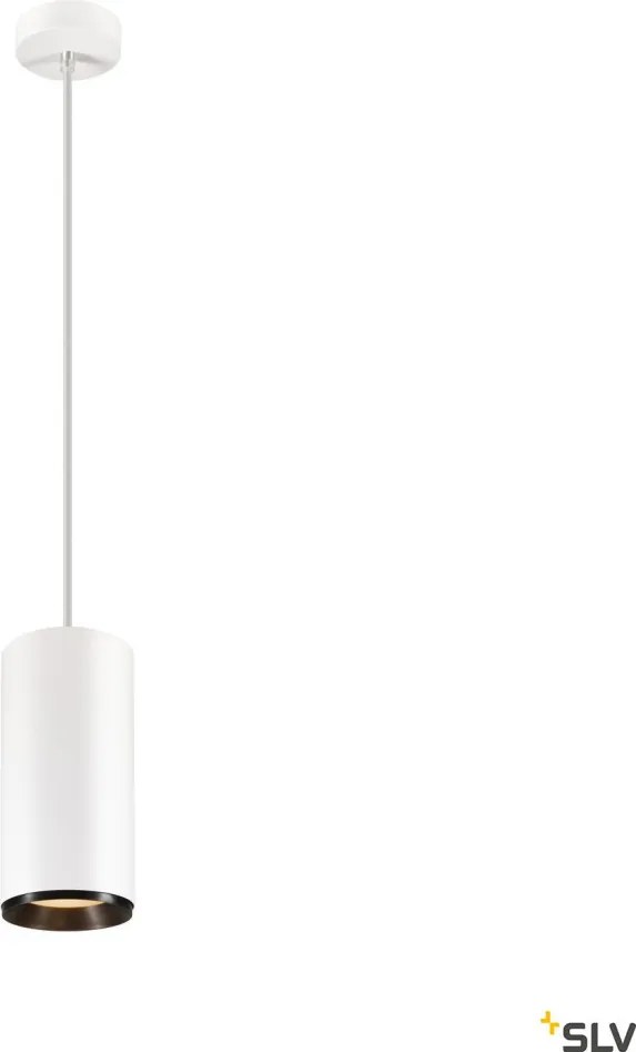 SLV 1005782 NUMINOS DALI XL Hengeres Függesztett Lámpa Fehér, Fekete LED IP20
