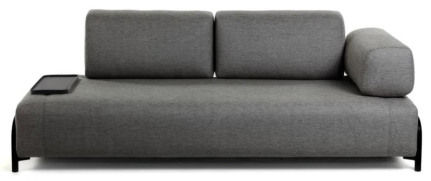Compo sötétszürke kanapé kisméretű tárolóval - La Forma