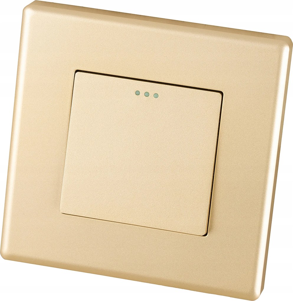 Keresztkapcsoló kapcsoló szimpla arany szett Miuun Leo kerettel