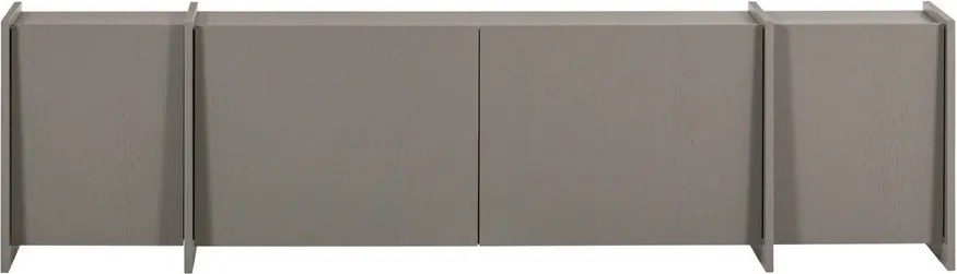 Szürke TV-állvány kőrisfa dekorral 200x53x44 cm Brock – WOOOD