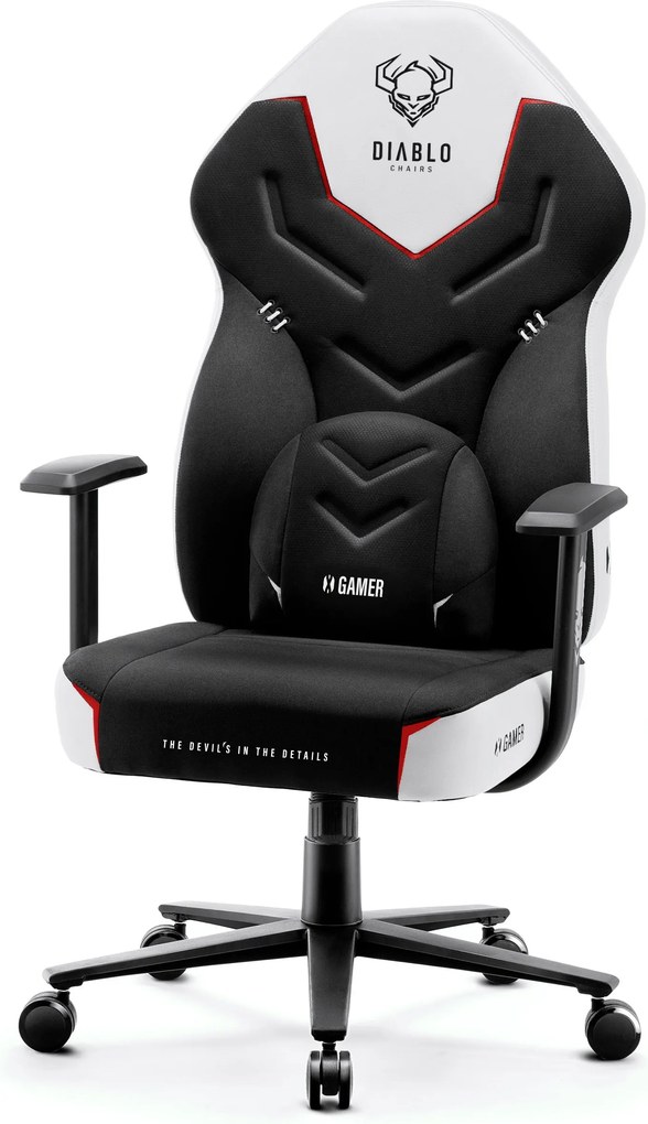 Gamer szék műbőr fehér Normal Size: Diablo X-Gamer 2.0 Snow White