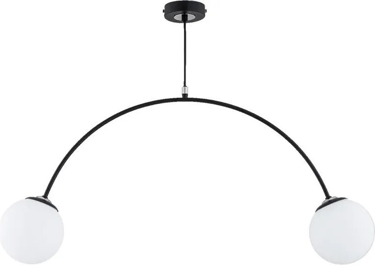 ALFA 62497 BEND Többágú Függesztett Lámpa Fehér, Króm, Fekete E14 IP20