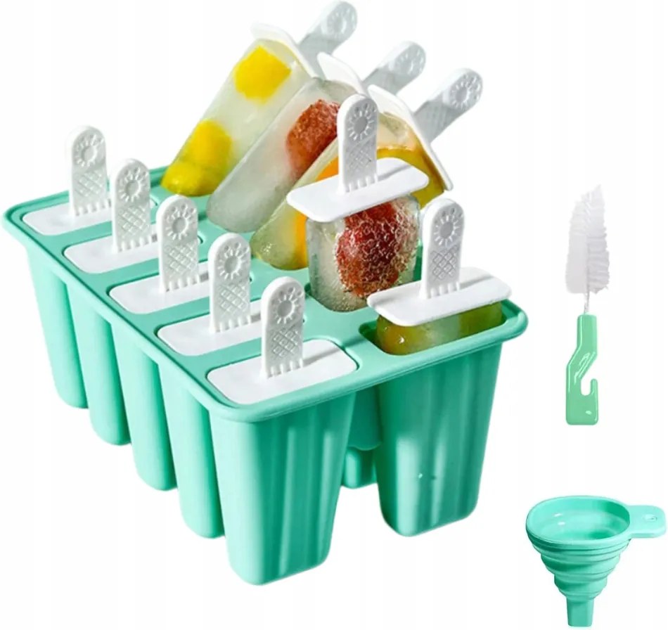 Szilikon Fagylalt Forma 10db Pálcikák 10db Diy Házi Fagylalt Sorbet