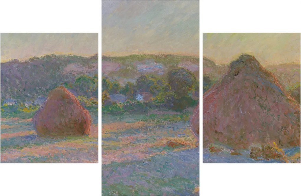 Kép - Claude Monet, Stacks of Wheat (End of Summer) , reprodukciók (90x60 cm)