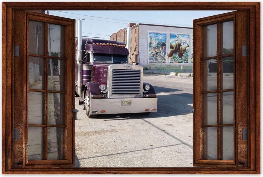 Poszterek 120x80 Amerikai teherautó