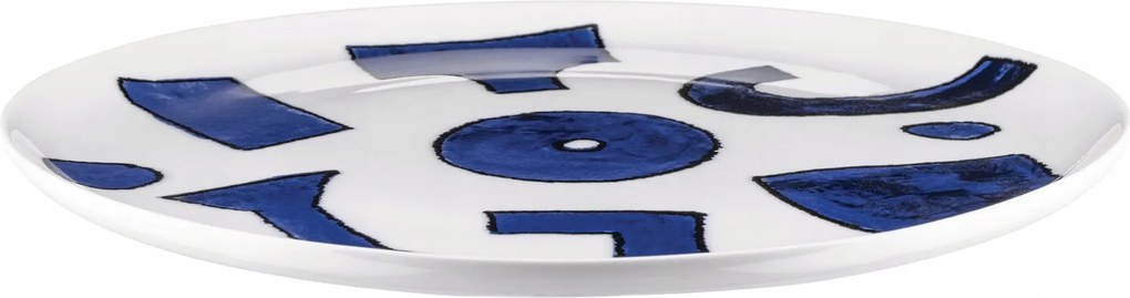 Alessi Itsumo Yunoki Ebédlő Tányér 27 cm 4 db Fehér Díszített