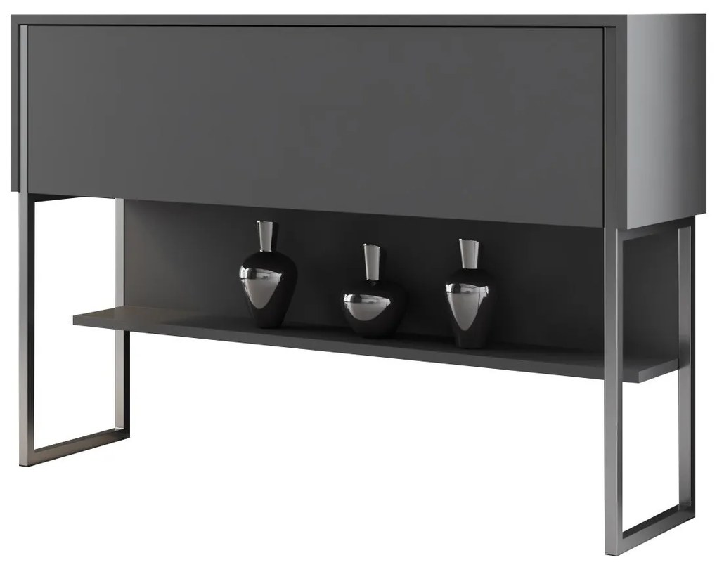 Komód Luxe - Silver, Anthracite