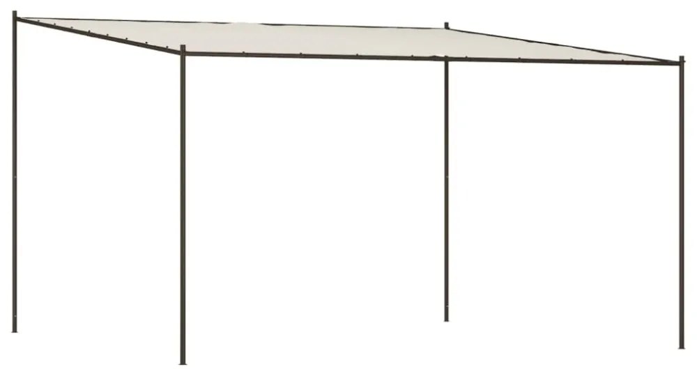 fehér szövet és acél pavilon 4 x 4 m 180 g/m²