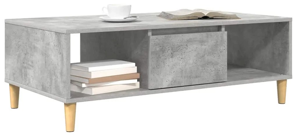 Dohányzóasztal Beton szürke 103,5 x 60 x 35 cm Faanyag