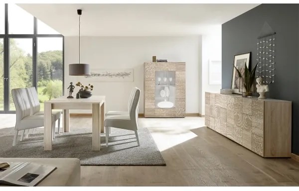 Bővíthető étkezőasztal ARIA, sonoma tölgy