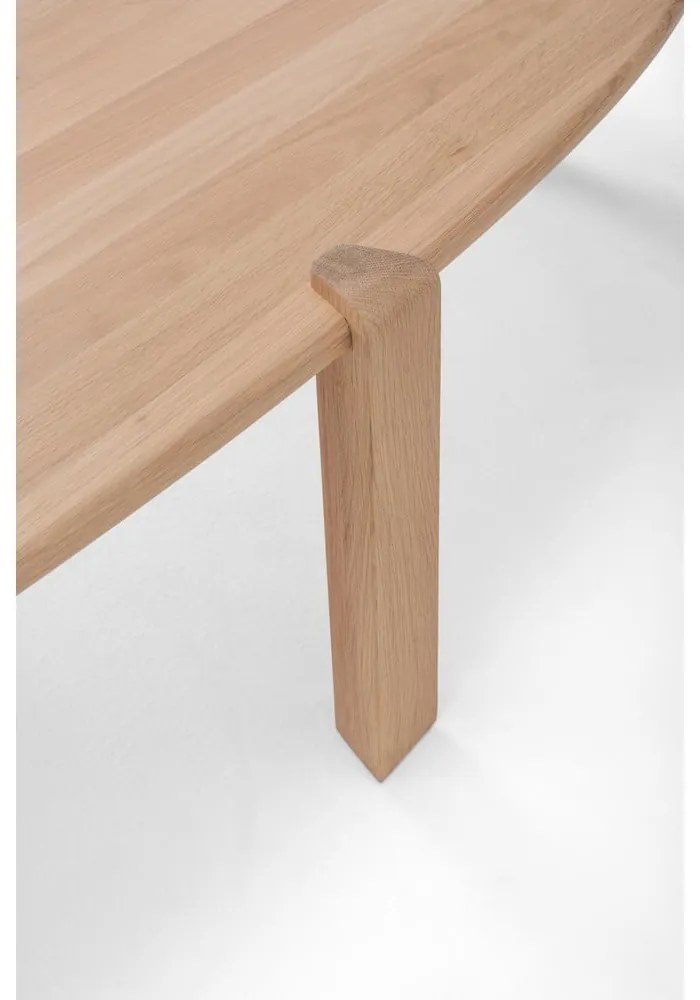 Natúr színű tölgyfa dohányzóasztal 100x180 cm Kulin – Gazzda