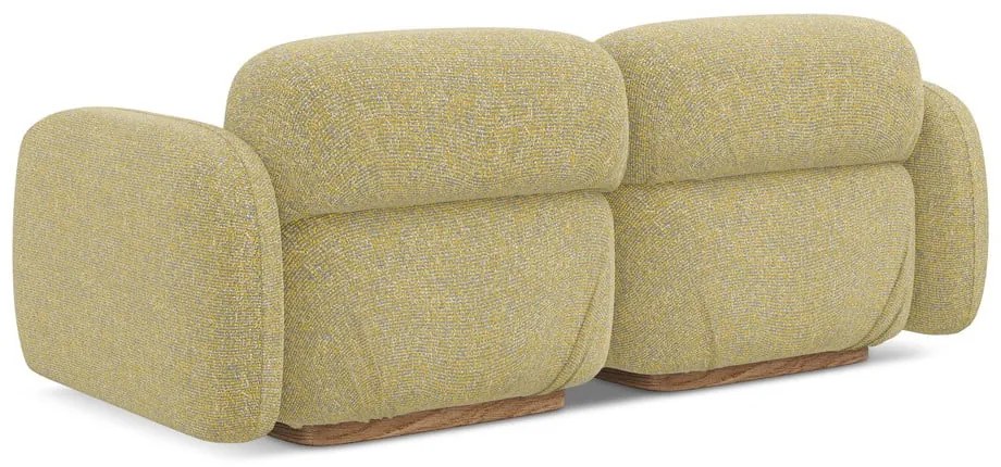 Sárga moduláris kanapé 190 cm Ailani – Makamii