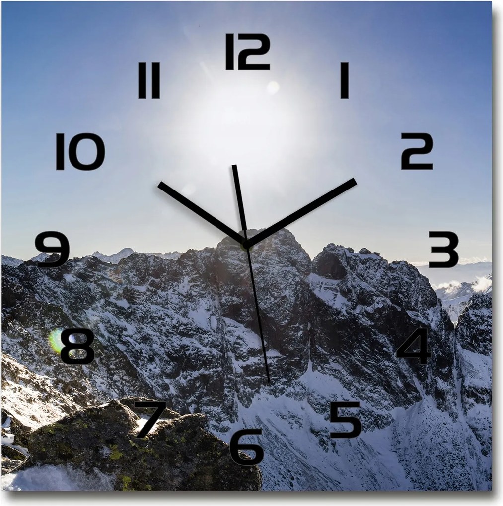 Üveg falióra, nagy Tél a Tátrában 60x60