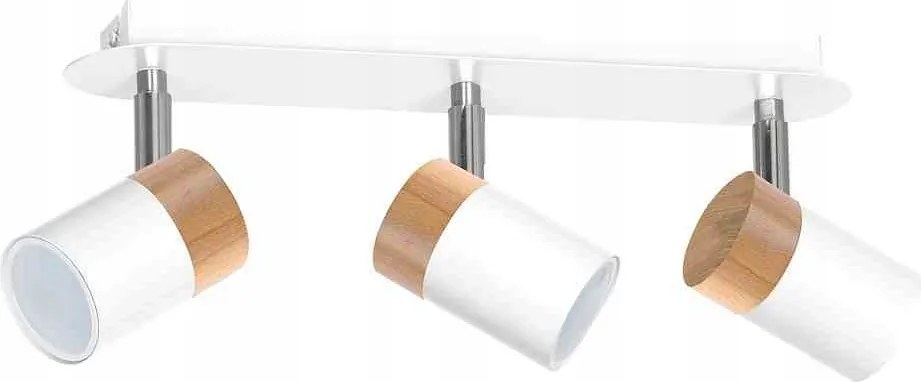 Joker mennyezeti lámpa 3xGU10 fehér/fa