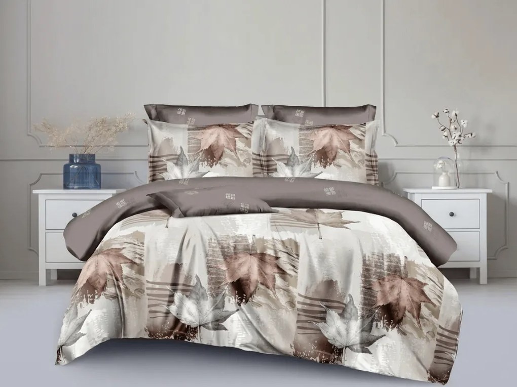 Kétrétegű ágyneműhuzat DUO SENSE AUTUMIA mintás + Párnahuzat 40x50 cm AJÁNDÉKBA Ágyneműhuzat mérete: 70 x 90 cm | 140 x 200 cm