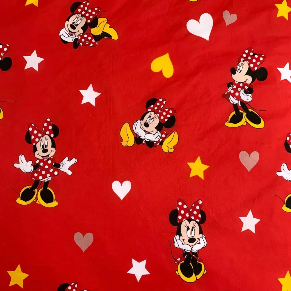 Disney Minnie ágyneműhuzat love stars 140x200cm 70x90cm