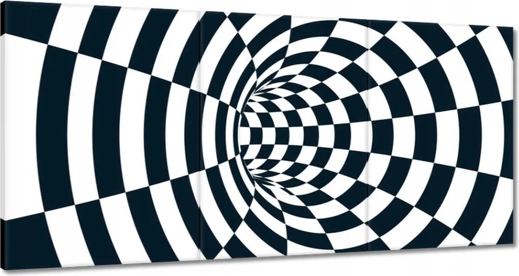 Festmények 120x60 Absztrakt fekete-fehér