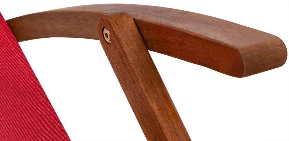 SIENA kerti nyugágy, 65x87x102cm, piros Casaria