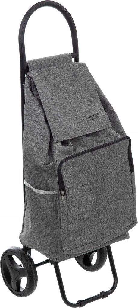 Gurulós Bevásárlókocsi, kényelmes, praktikus, szürke