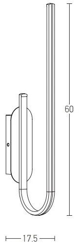 Zambelis 1935 - LED Dimmelhető fali lámpa LED/18W/230V arany