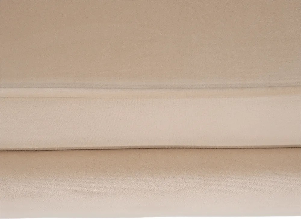 Pad Art-deco stílusban, bézs Velvet anyag/gold chróm-arany, NOBLIN