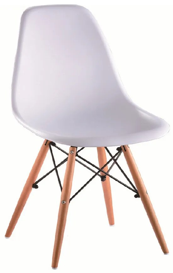 Modern szék DIDIER bükk + fehér 4 db N