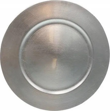 Dekorációs tányér ezüst elegáns 33cm T-08