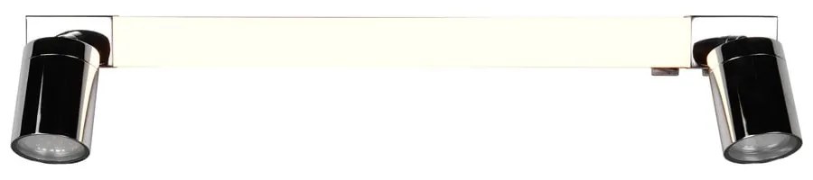 Fényes ezüstszínű LED fali lámpa Enrico – Trio